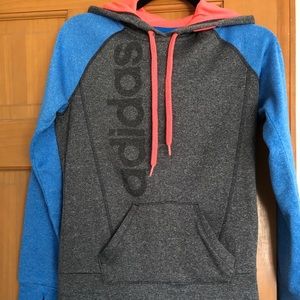 Adidas color block hoodie